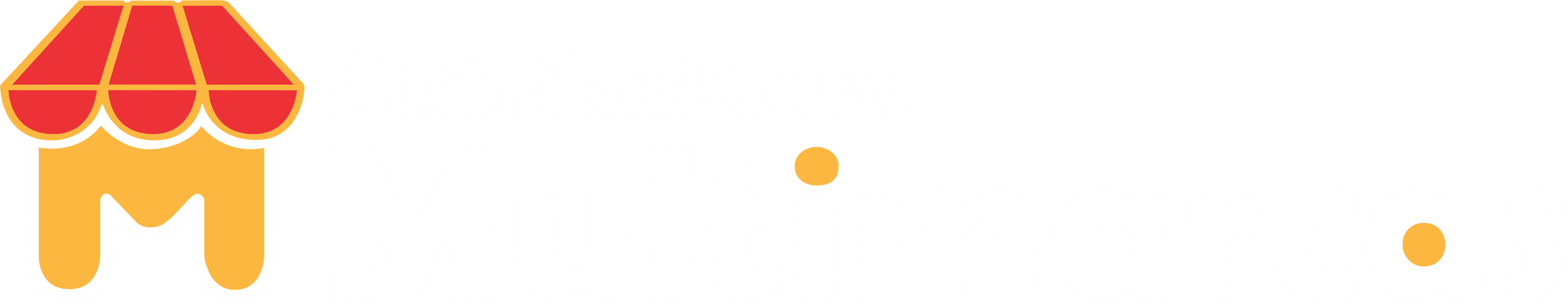 Logotipo Distribuidora Multimarca vectorizado con detalles en el color del brand.