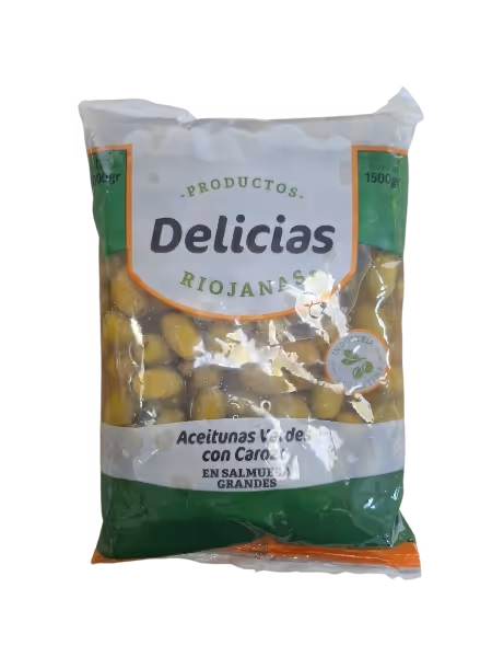 Aceitunas verdes enteras delicias riojanas  1500gr