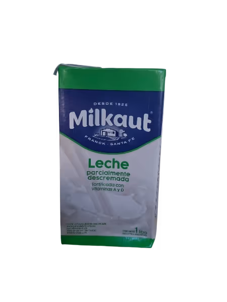 Leche larga vida entera o descremada x caja de 12 unidades