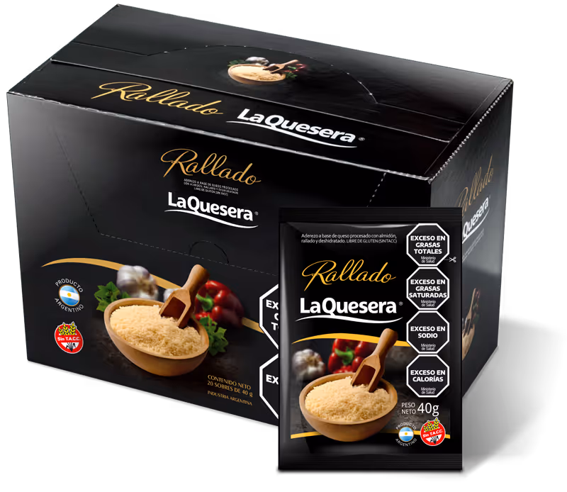 Rallado La Quesera 40g x 3 unidades