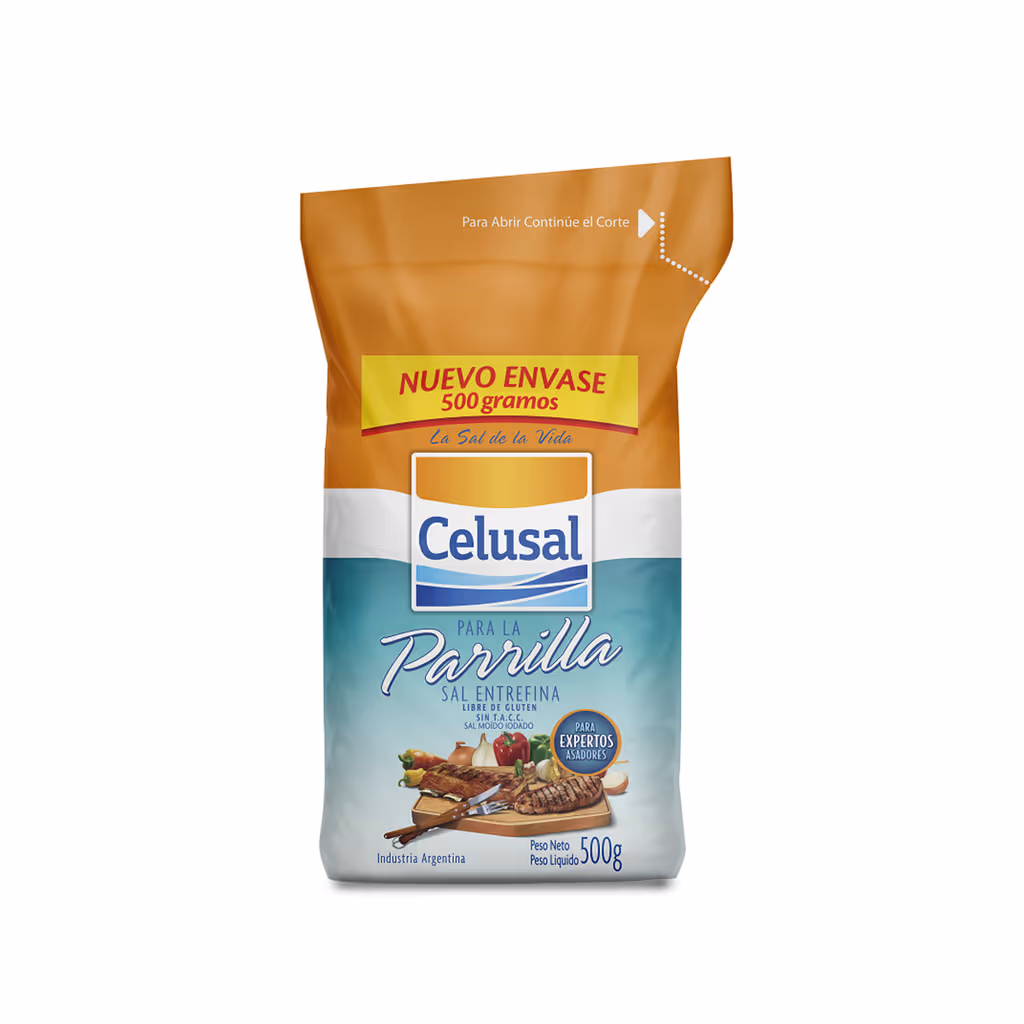 Sal Parrillera Celusal 500gr x pack 30 unidades