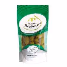 Aceitunas enteras Delicias Riojanas 180gr por caja 15 unidades.