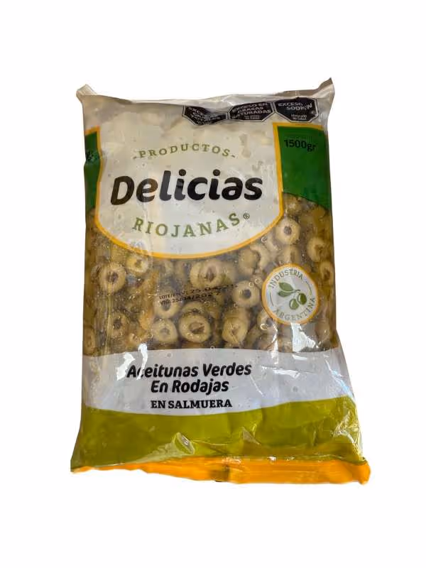 Aceitunas Verdes en Rodajas 1500gr